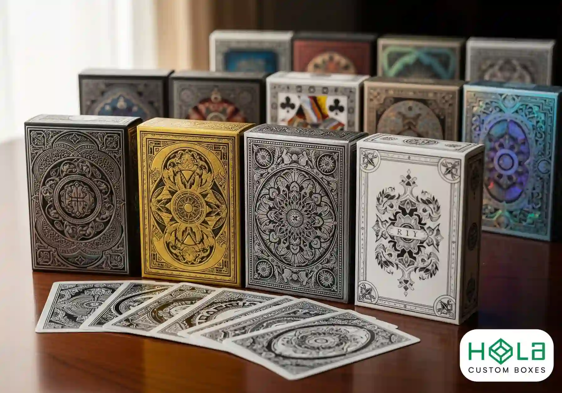 custom playing card boxes with logo